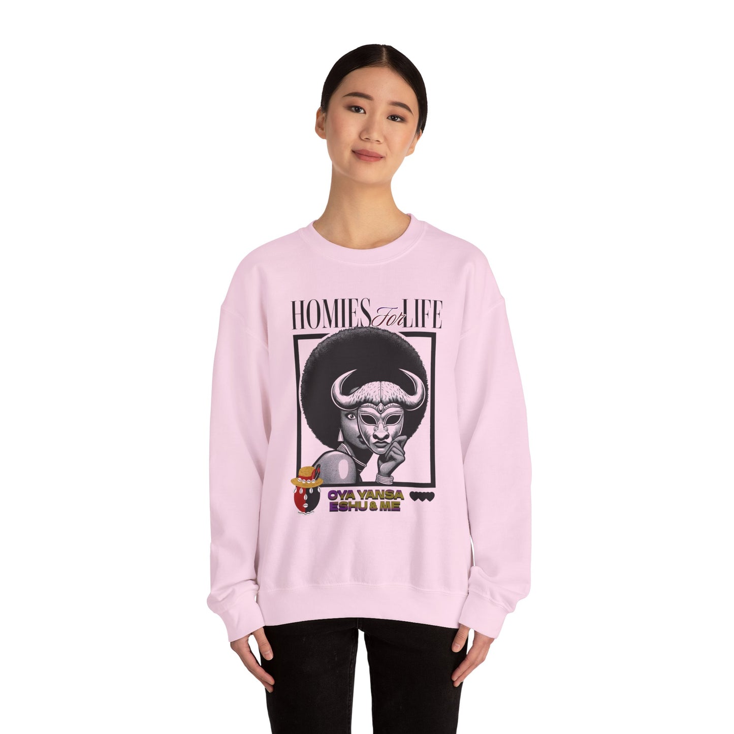 Homies for Life, Oya Eshu and Me Sweatshirt, Gift for Godparent or Devotee!