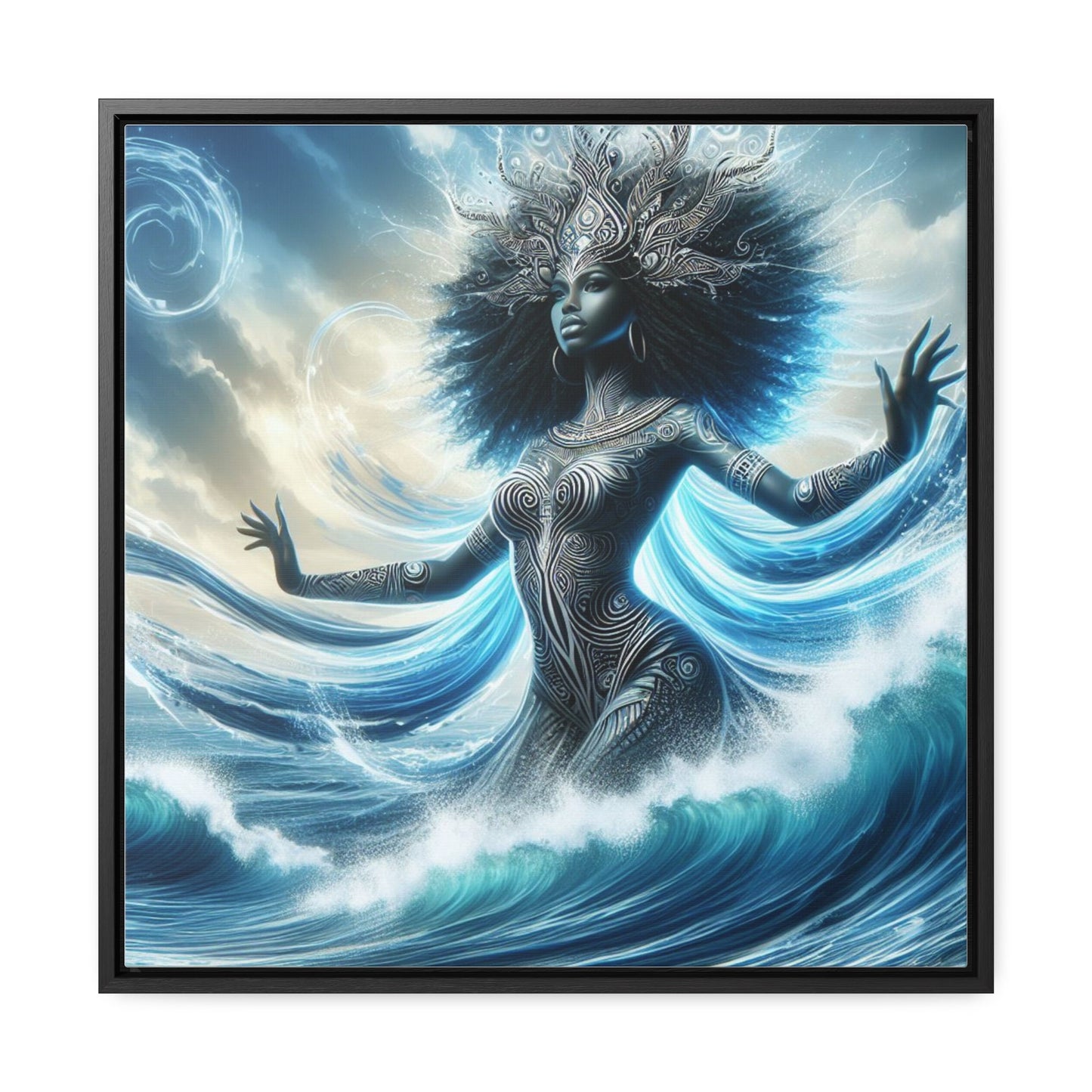 Maferefun YEMAYA Gallery Canvas Wrap – Orisha Altar & Shrine Art | Gift for Devotee or Godparent