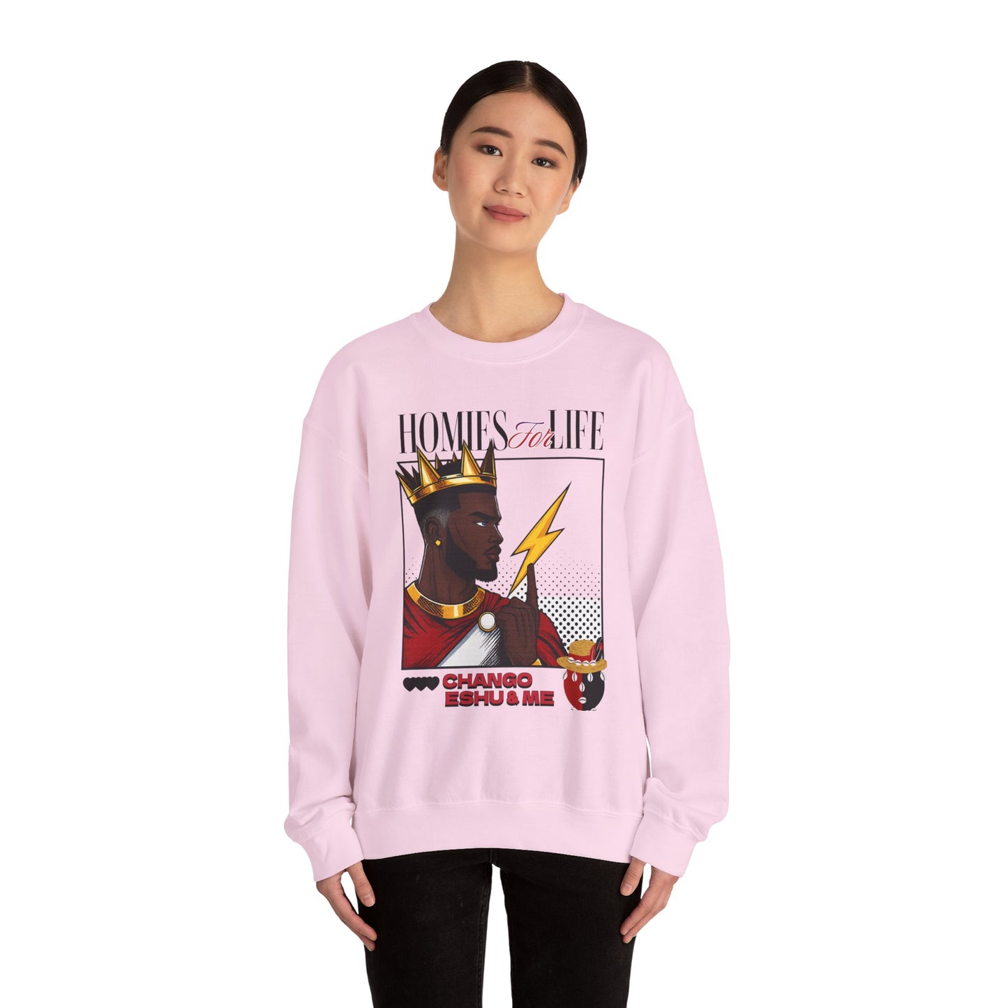 Homies for Life, CHANGO, ESHU, and Me Sweatshirt, Gift for Godparent or Devotee!
