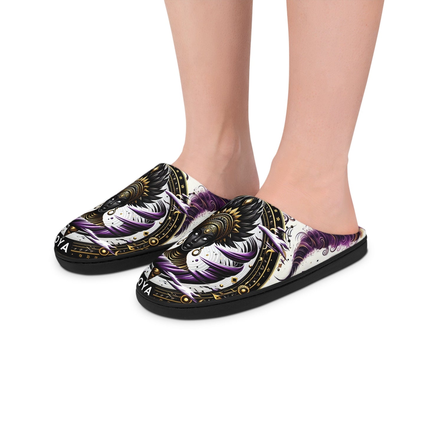 Orisha OYA "Purple Tornados" Stylish Comfy indoor slippers, oya yansa slippers, gift for devotee or godparents