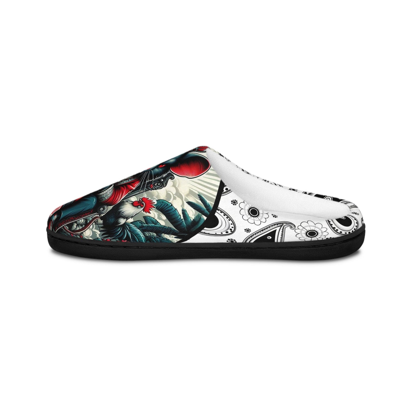Orisha ESHU " Gangsta Rat" Stylish Comfy indoor slippers, Eshu Ellegua slippers, Gift for Devotee or godparent!