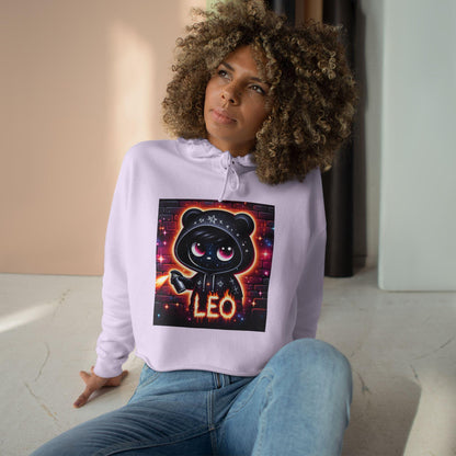 Cute Leo Crop Hoodie - Perfect for Astrology Lovers, Zodiac Gift, Trendy Streetwear, Cozy Layering, Unique Birthday Present