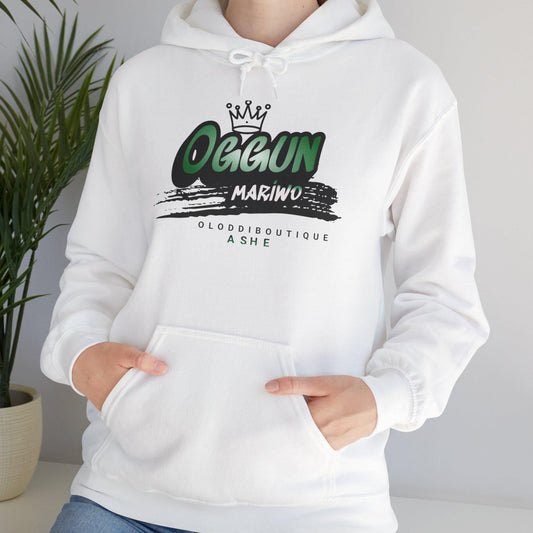 Oggun MARIWÓ, Orisha inspired Unisex Hoodie!! Gift for devotee or Godparent! Omo OGGUN hoodie!