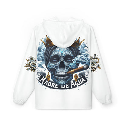 Madre De Agua * Skulls & Roses* Palo Mayombe White WindBreaker Jacket! Somos!