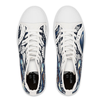 Maferefun YEMAYA High-Top Sneakers – Orisha Urban Style | Gift for Devotee or Godparent