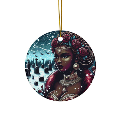 Orisha OYA winter theme Ornament, Orisha festive decor!  Gift for devotee or godparent!