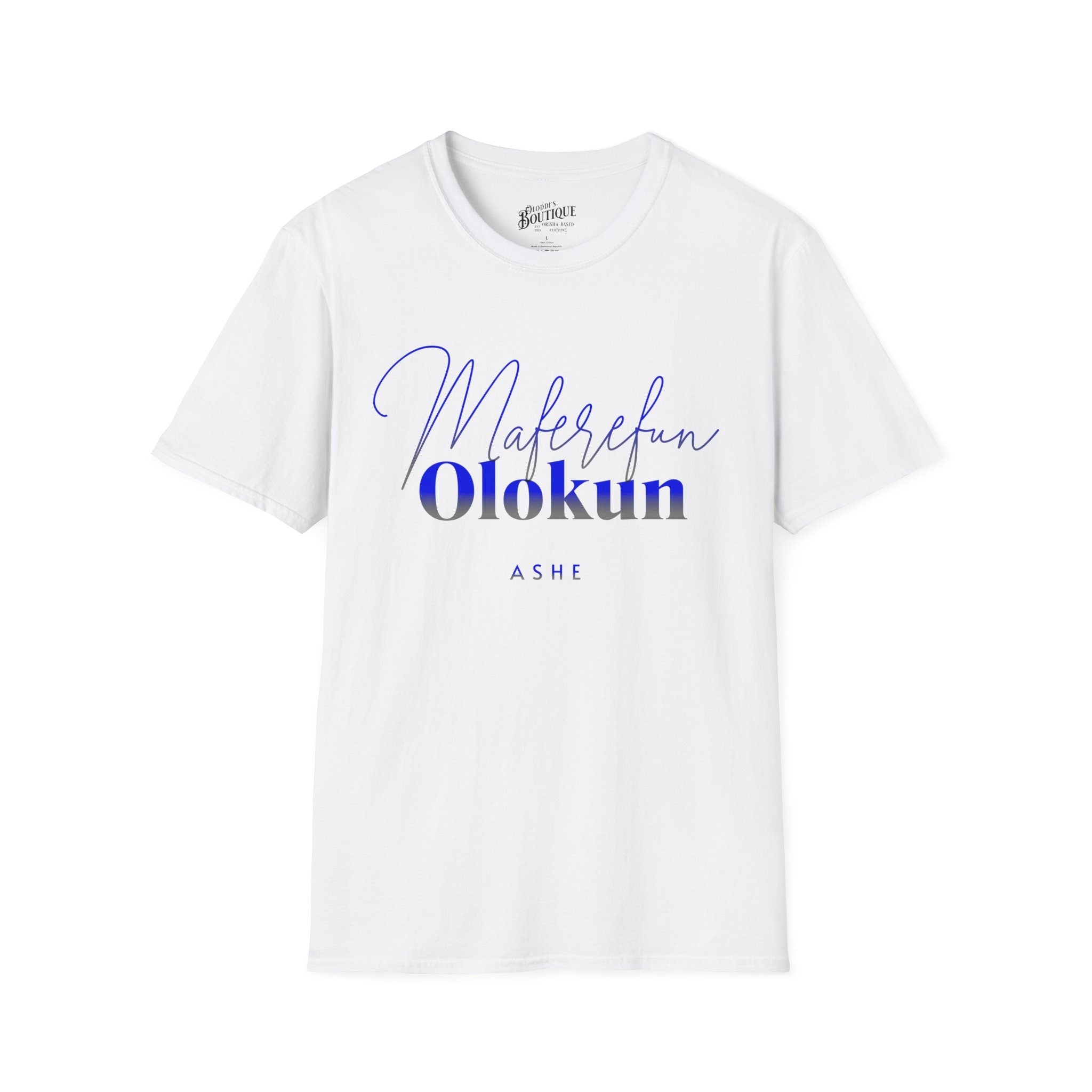 Maferefun Olokun "Ocean King in Africa" T-Shirt - Orisha Gift for Devotee or Godparent