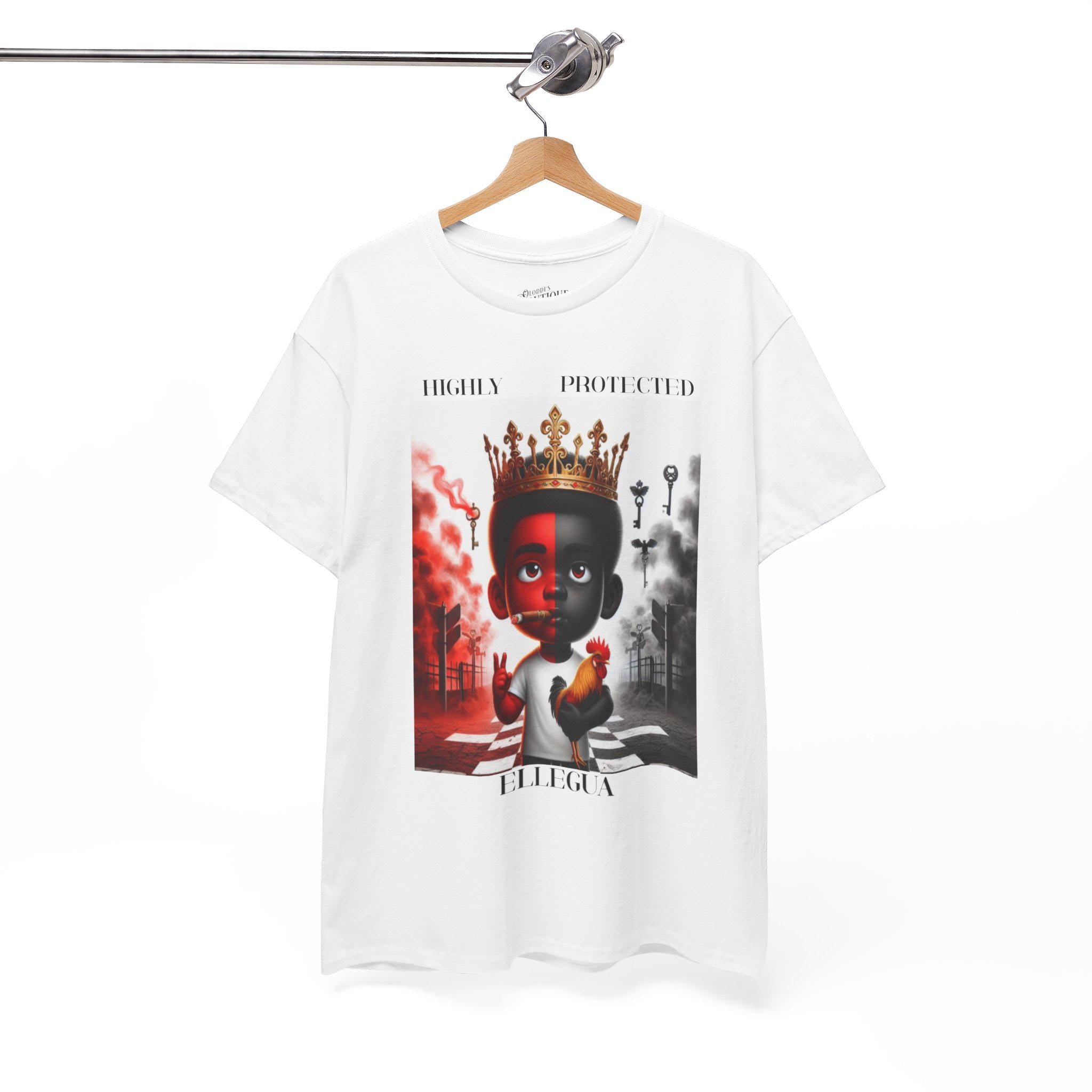 Highly Protected ELLEGUA Shirt! Gift for Godparent or Devotee, Ashe Ellegua Tshirt