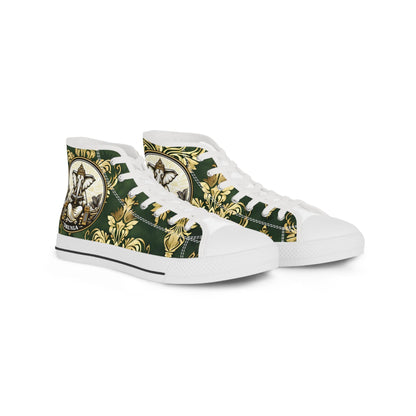 Orisha Based ORUNLA High Top Sneakers! Gift for devotee,godparent,or babalow! Stylish Spiritual footwear!