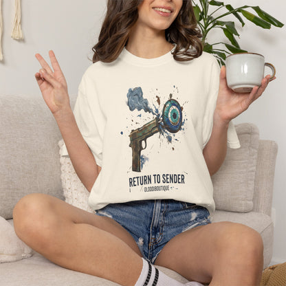 Return To Sender Graphic Tee — Evil Eye Street Art Print