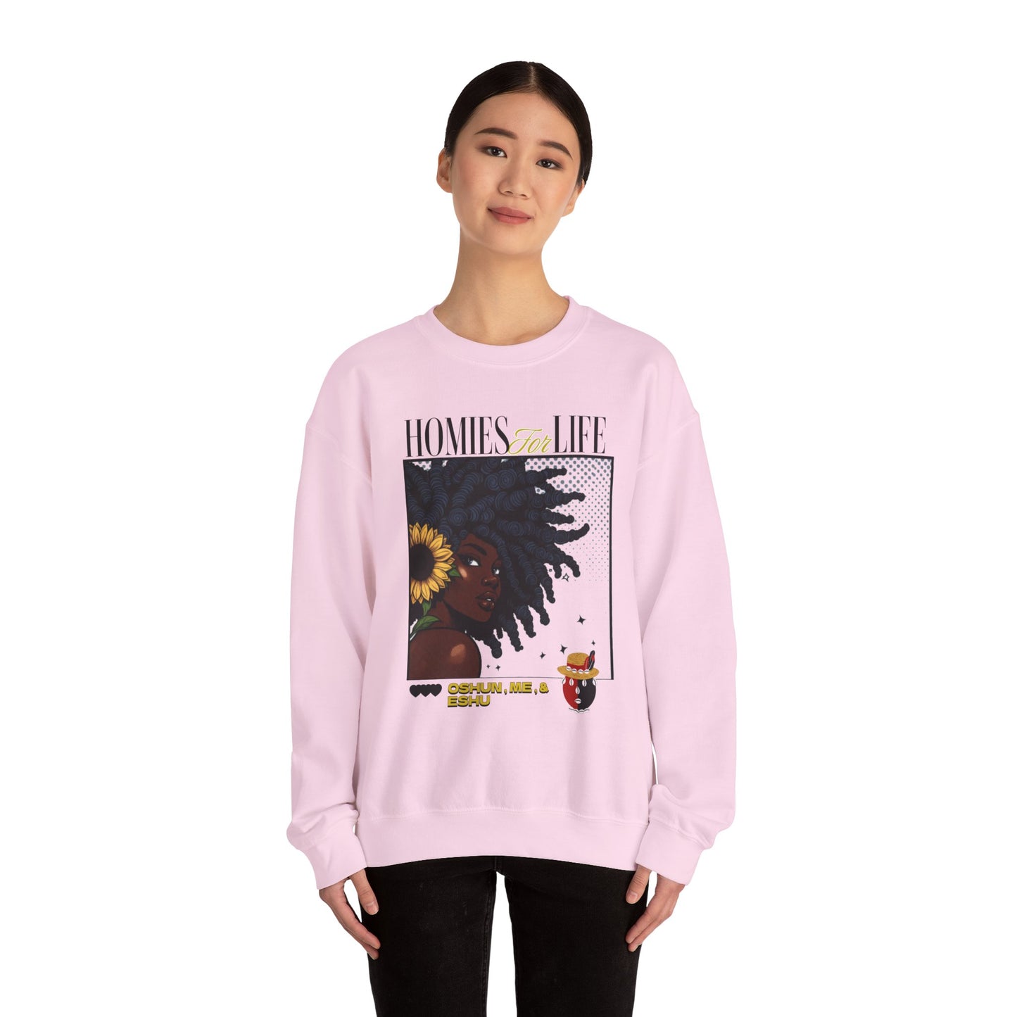 Homies for Life, OSHUN Me and ESHU Sweatshirt, Gift for Godparent or Devotee!
