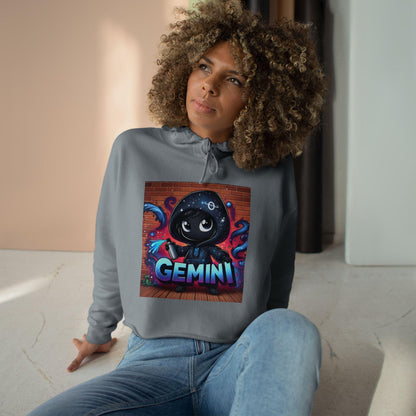 GEMINI Zodiac Sign Crop Hoodie, Astrology Inspired GEMINI Sign Cute Cropped hoodie!
