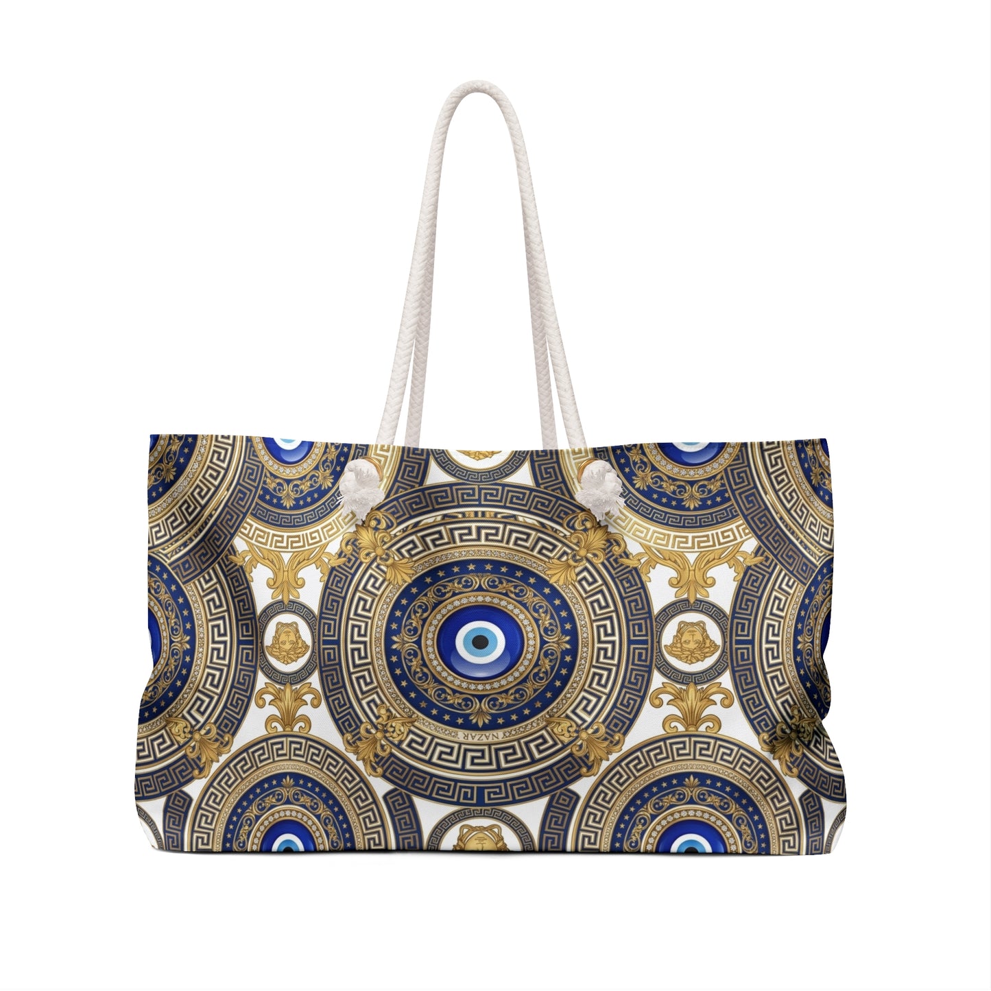 Nazar Evil Eye Weekender Bag — White