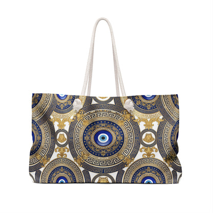 Nazar Evil Eye Weekender Bag — White