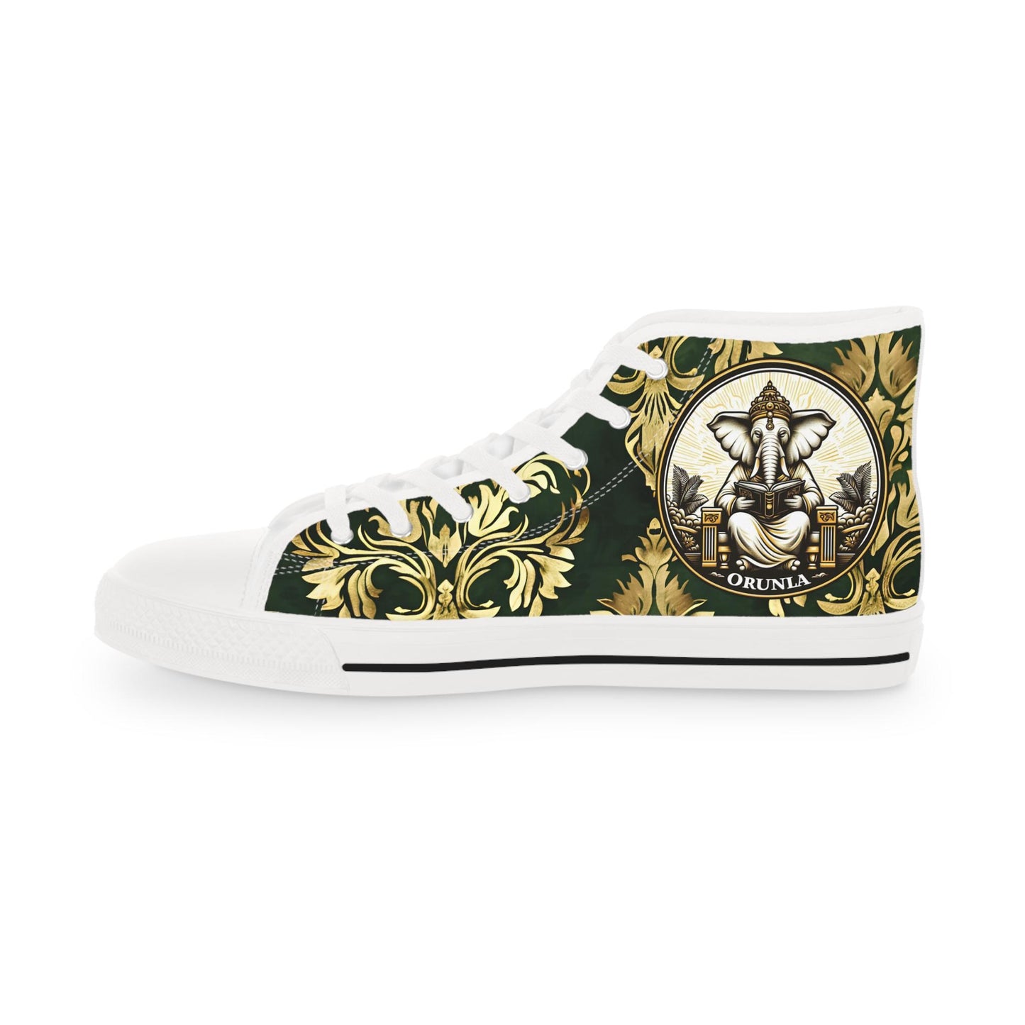 Orisha Based ORUNLA High Top Sneakers! Gift for devotee,godparent,or babalow! Stylish Spiritual footwear!