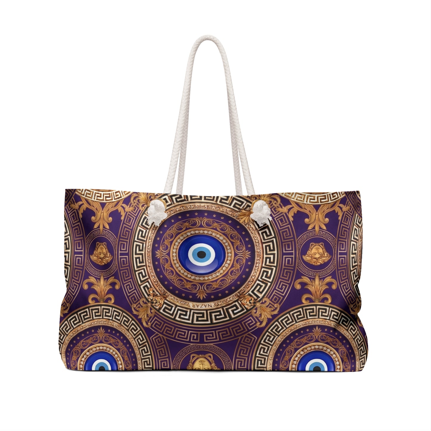 Nazar Evil Eye Weekender Bag — Violet