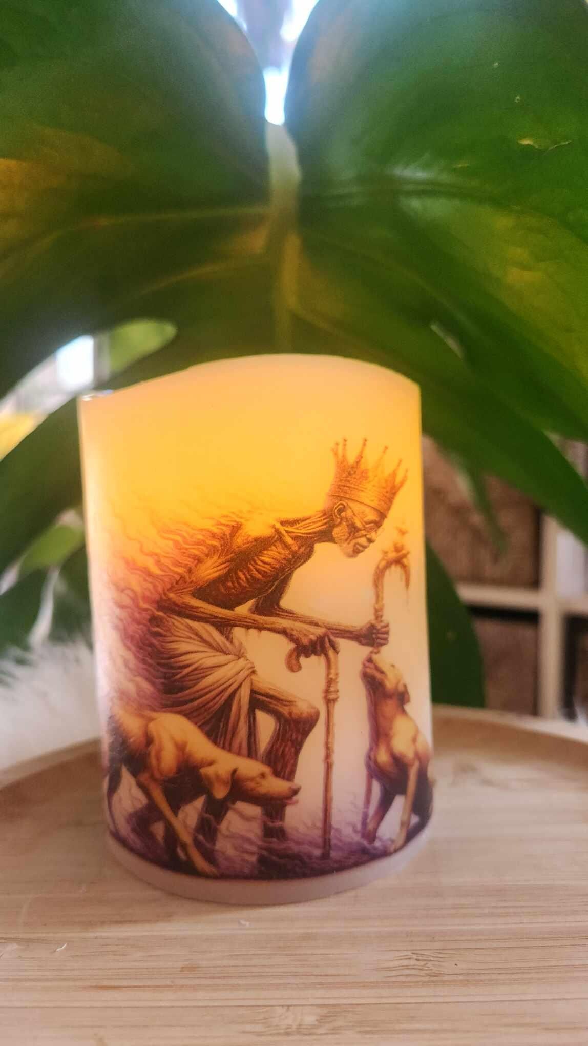 LED Orisha Candles – Choose Your Orisha – Spiritual Light-Up Decor for Altar or Ritual Use! Gift for Devotee or GodParents! VARIETY
