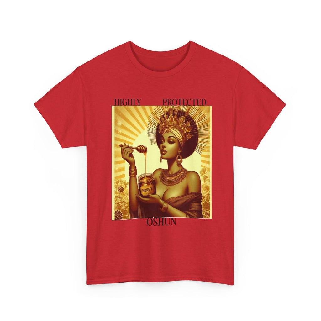 Highly Protected Oshun Tee, Spiritual T-Shirt, Goddess Apparel, Affirmation Shirt, Gift for Her, Boho Style Clothing