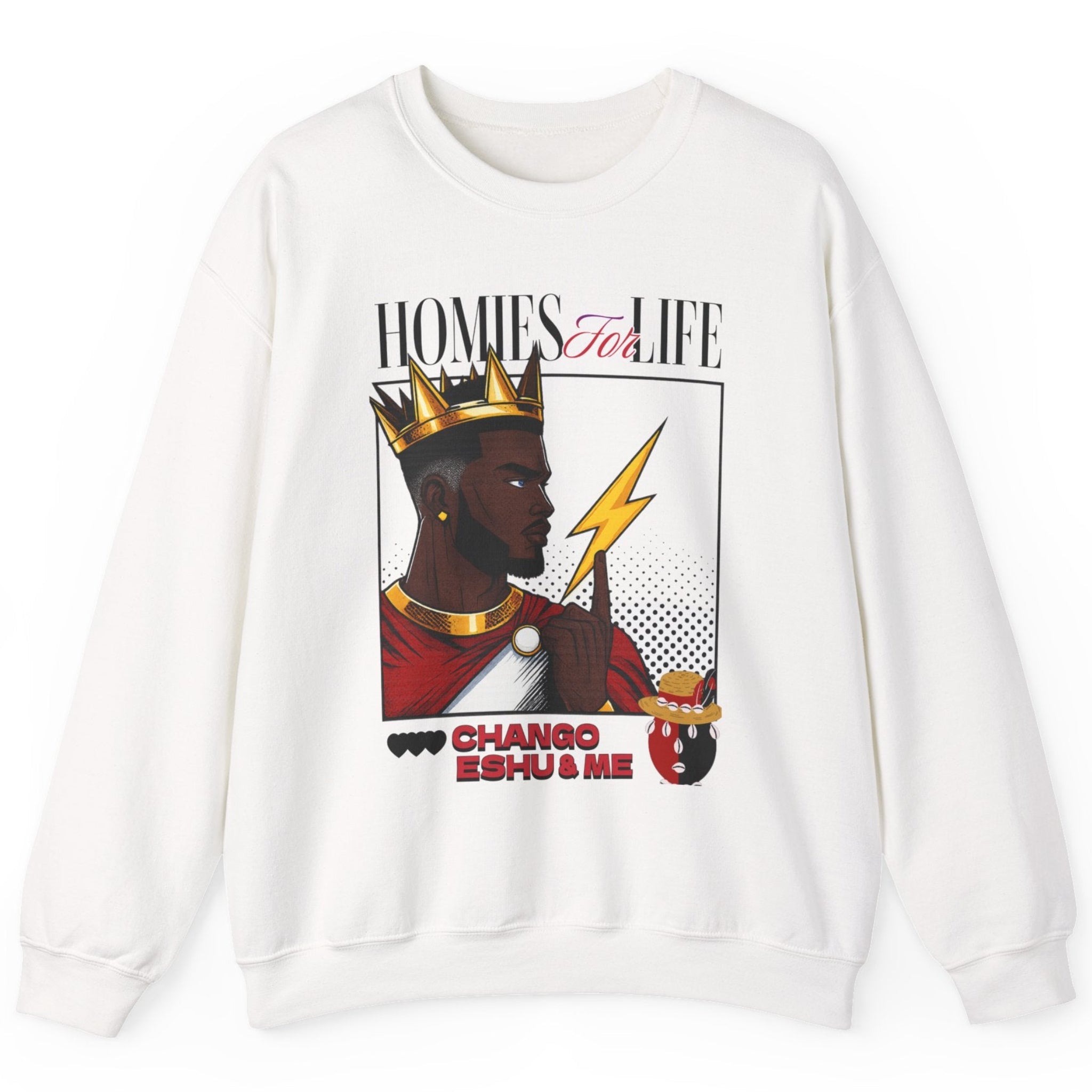 Homies for Life, CHANGO, ESHU, and Me Sweatshirt, Gift for Godparent or Devotee!