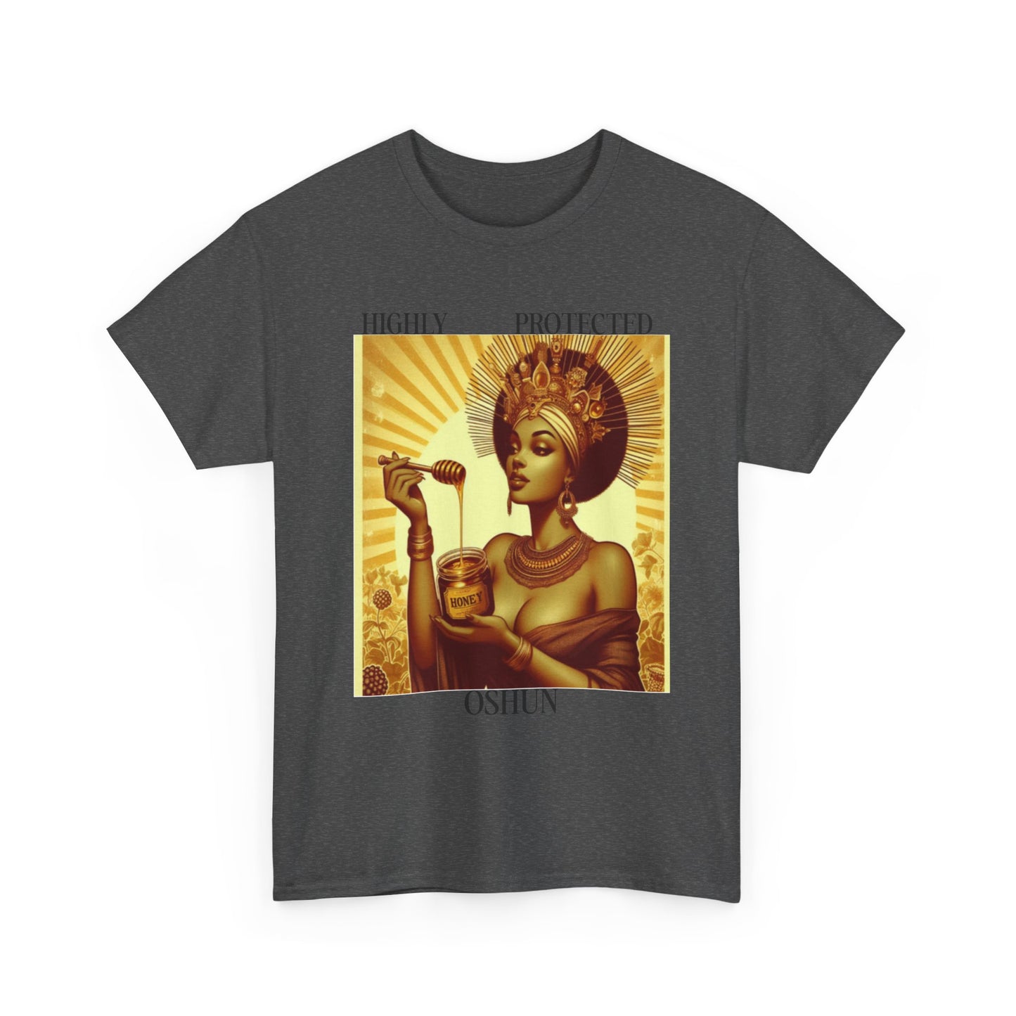 Highly Protected Oshun Tee, Spiritual T-Shirt, Goddess Apparel, Affirmation Shirt, Gift for Her, Boho Style Clothing