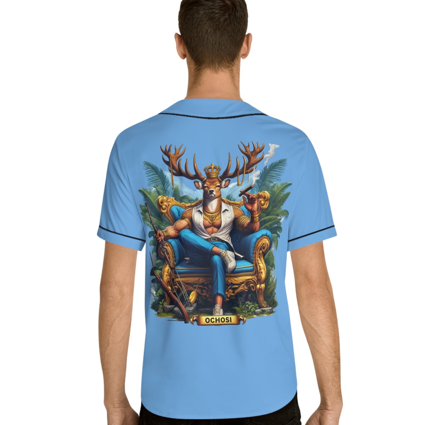 Ashe OCHOSI jersey, Royal Crowned Deer , Orisha Based Urban Style Jersey