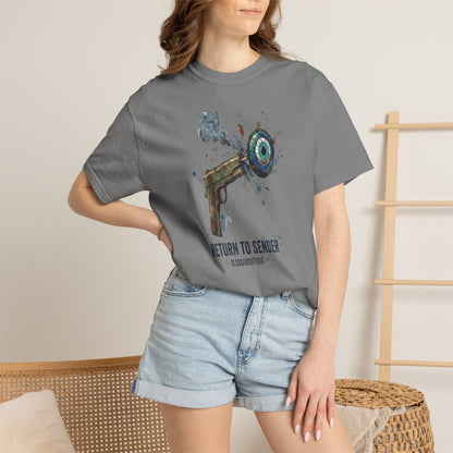 Return To Sender Graphic Tee — Evil Eye Street Art Print