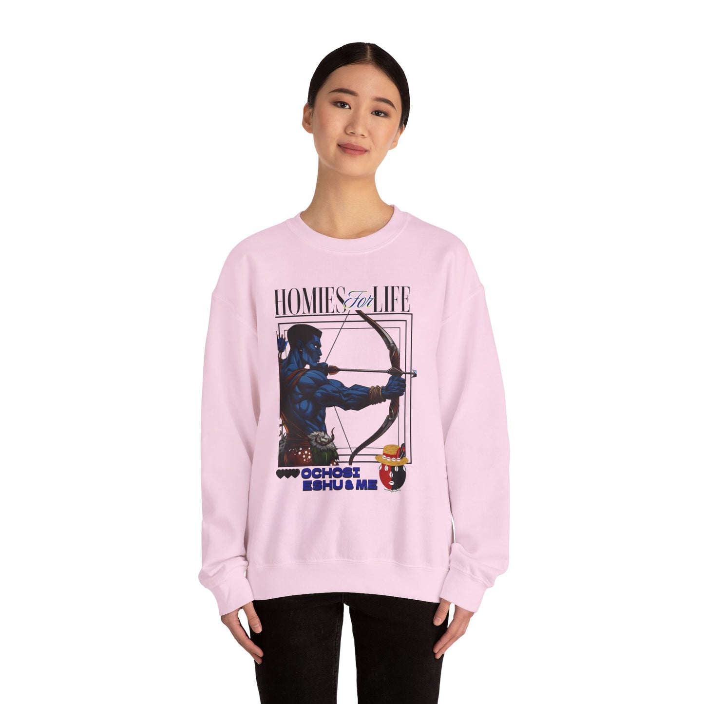 Homies for Life, OCHOSI, ESHU, and Me Sweatshirt, Gift for Godparent or Devotee!