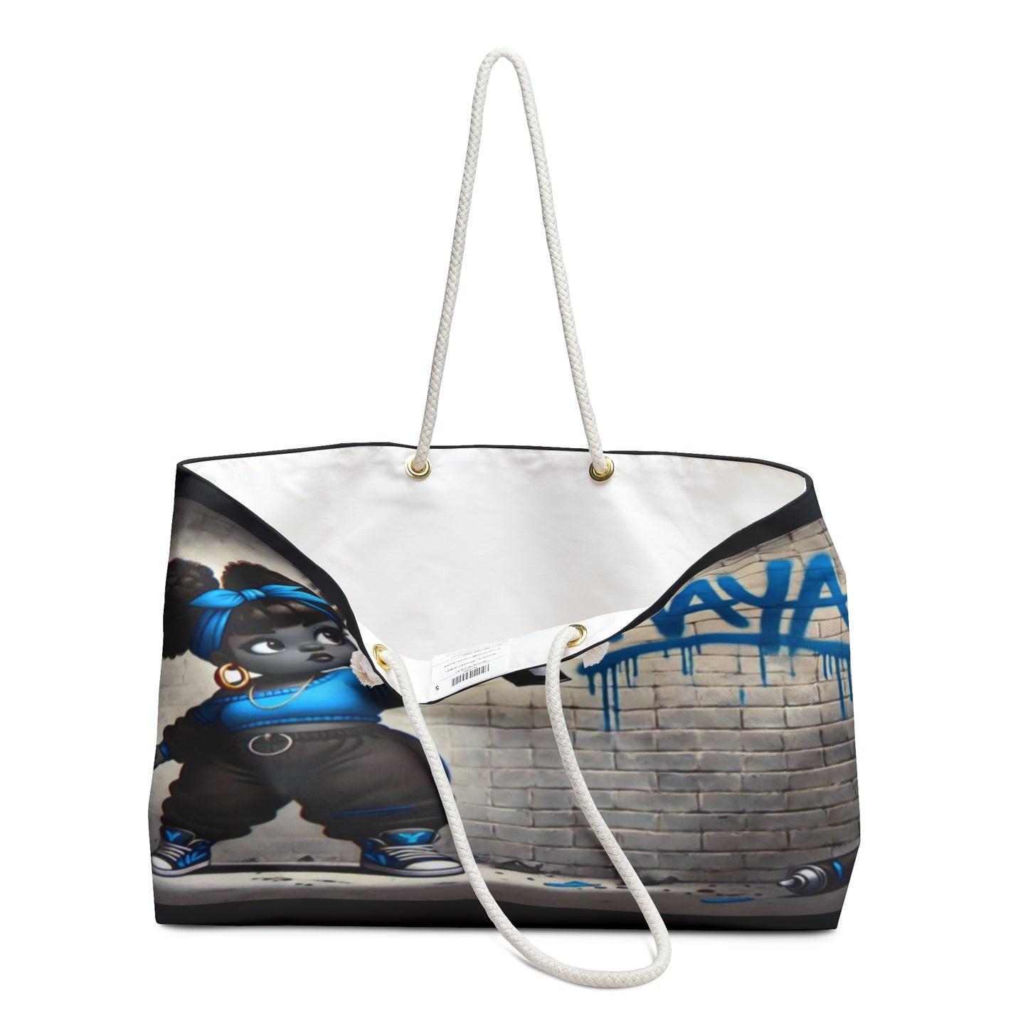 Maferefun YEMAYA Street Art Weekender Bag – Orisha Urban Style | Gift for Devotee or Godparent
