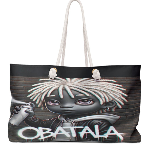 Orisha OBATALA weekender Bag | Stylish Ladies on the Go Bag, Gift for Devotee or Godparent! Maferefun Obatala!