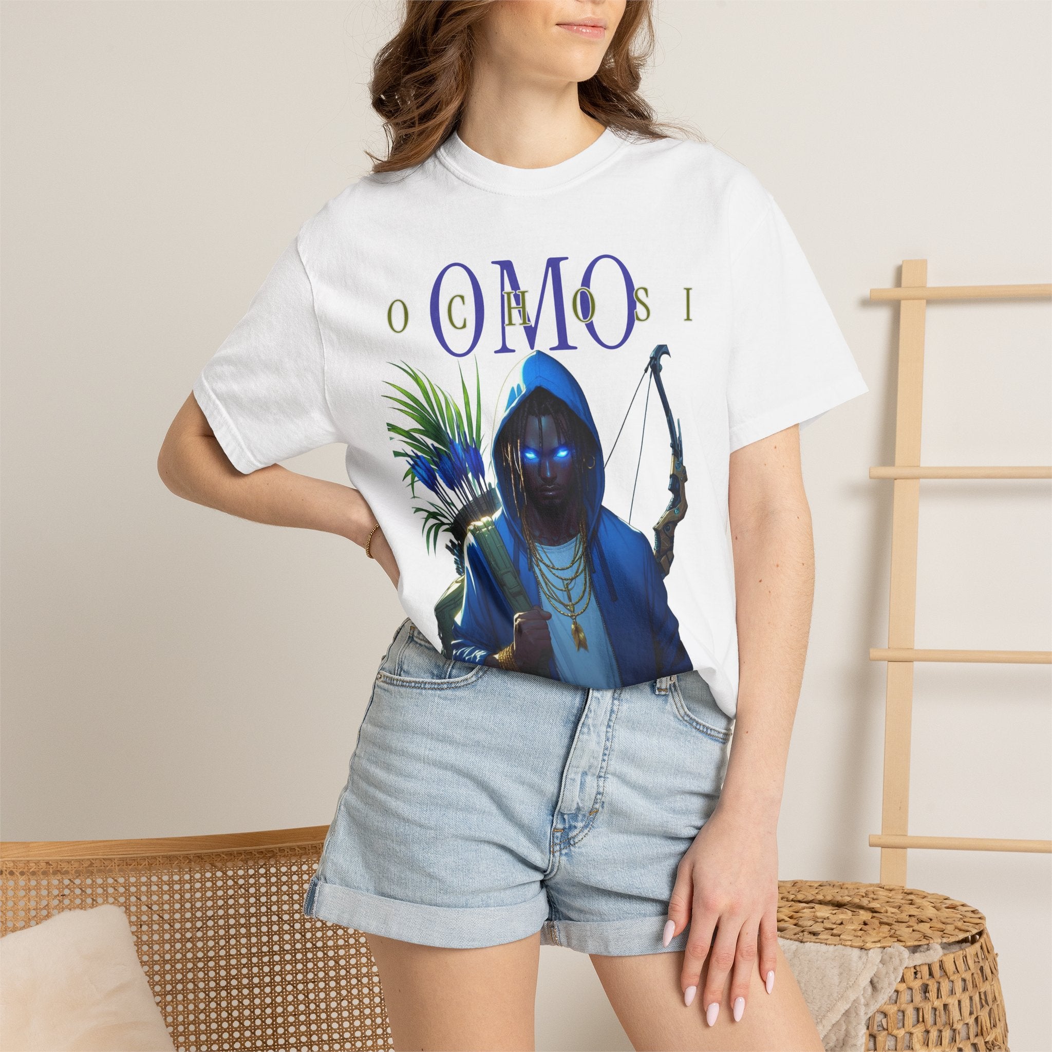 Omo OCHOSI Shirt, Afro-Spiritual Tee Gift for Godparent or Devotee , Orisha Inspired Comfort Colors T-Shirt