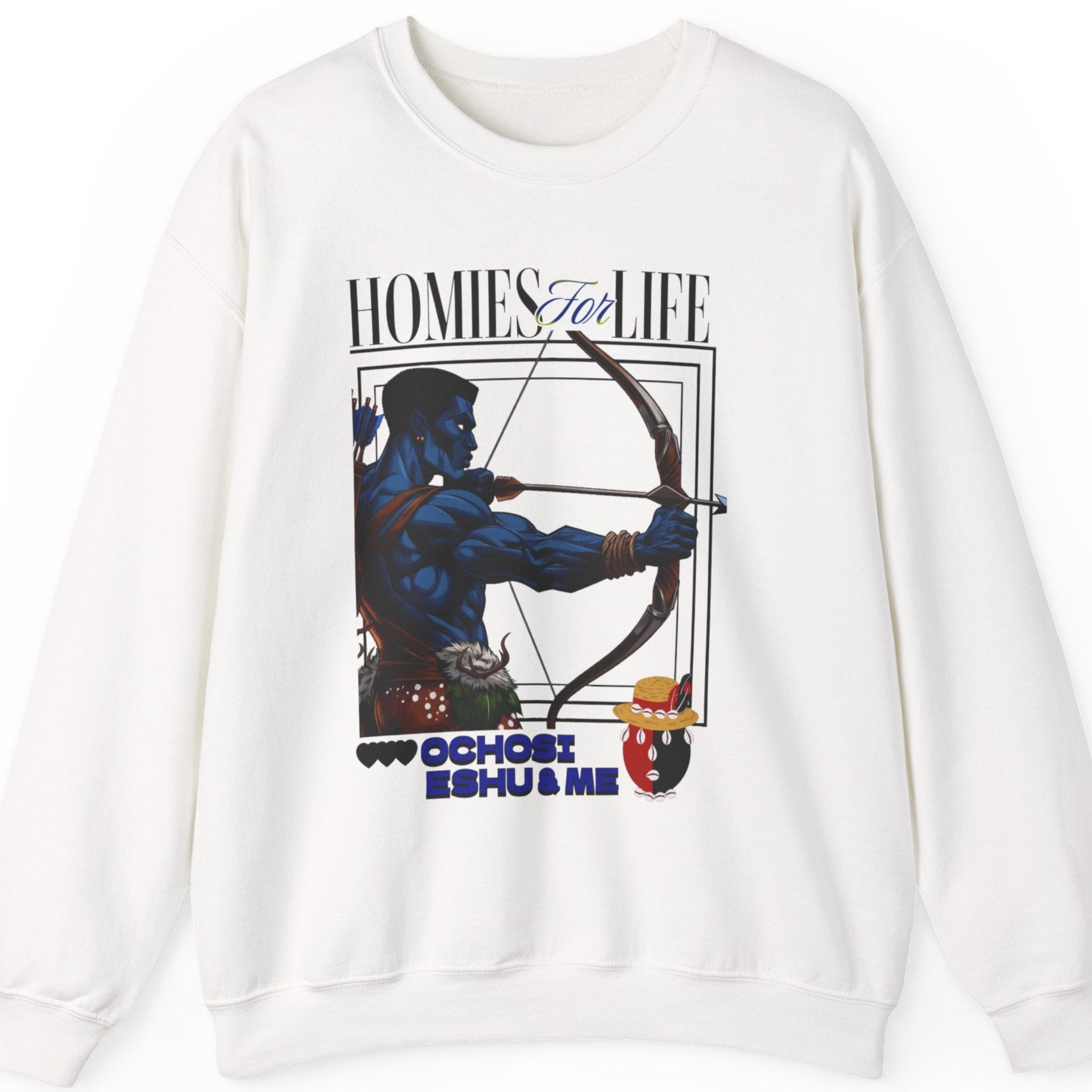 Homies for Life, OCHOSI, ESHU, and Me Sweatshirt, Gift for Godparent or Devotee!