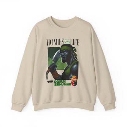 Homies for Life, OGGUN, ESHU and Me Sweatshirt, Gift for Godparent or Devotee!