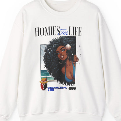 Homies for Life, YEMAYA,ESHU ,Me Sweatshirt, Gift for Godparent or Devotee!