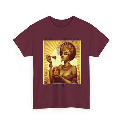 Highly Protected Oshun Tee, Spiritual T-Shirt, Goddess Apparel, Affirmation Shirt, Gift for Her, Boho Style Clothing