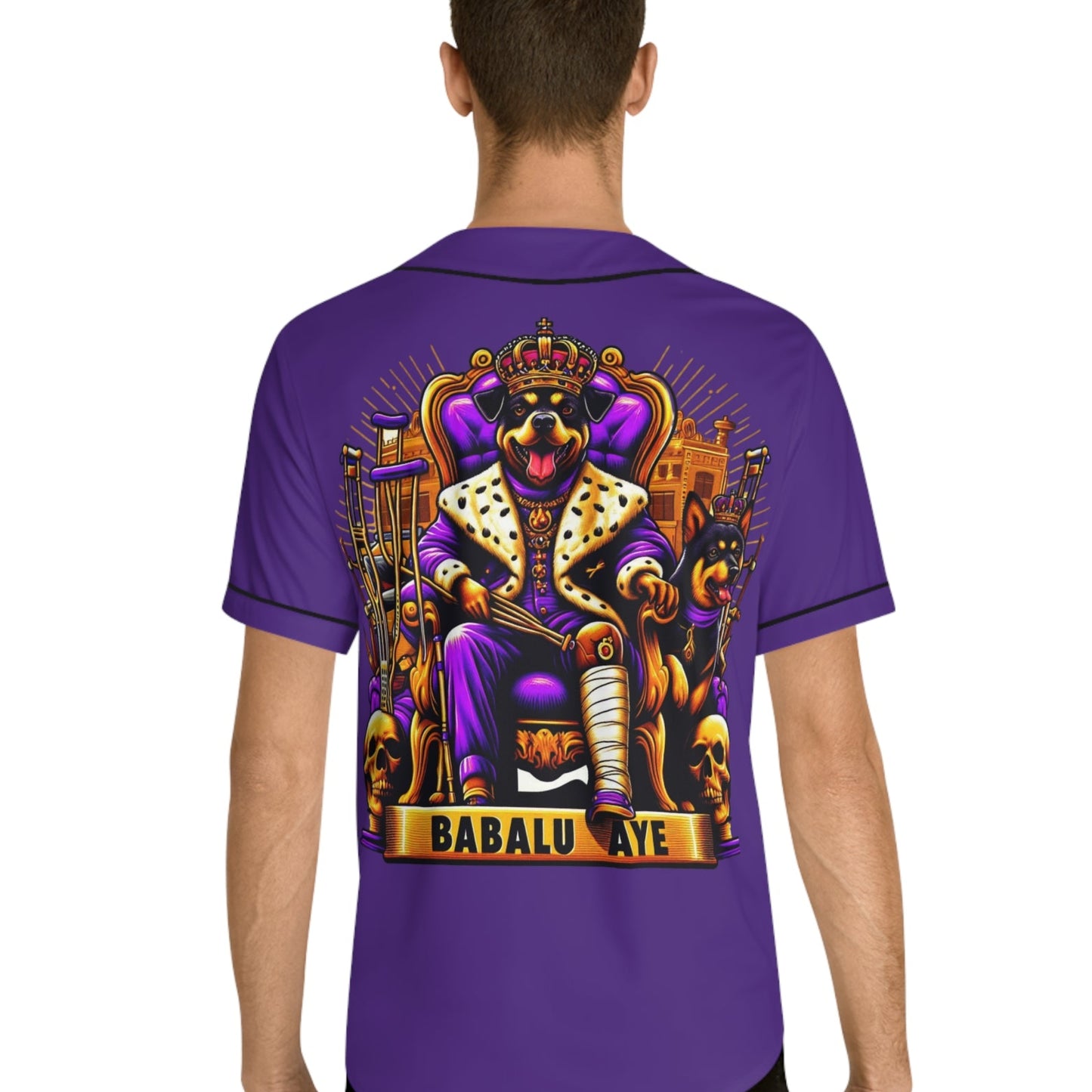 Ashe Babalu Aye "Royal Crowned Canine" Jersey - Orisha Urban Style | Gift for Devotee or Godparent