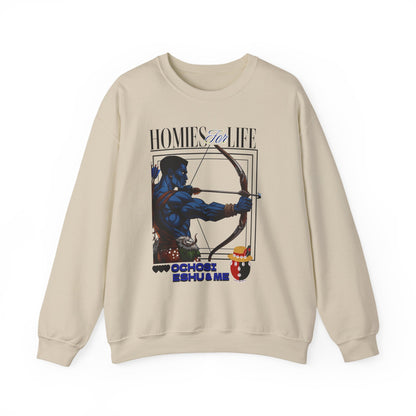 Homies for Life, OCHOSI, ESHU, and Me Sweatshirt, Gift for Godparent or Devotee!