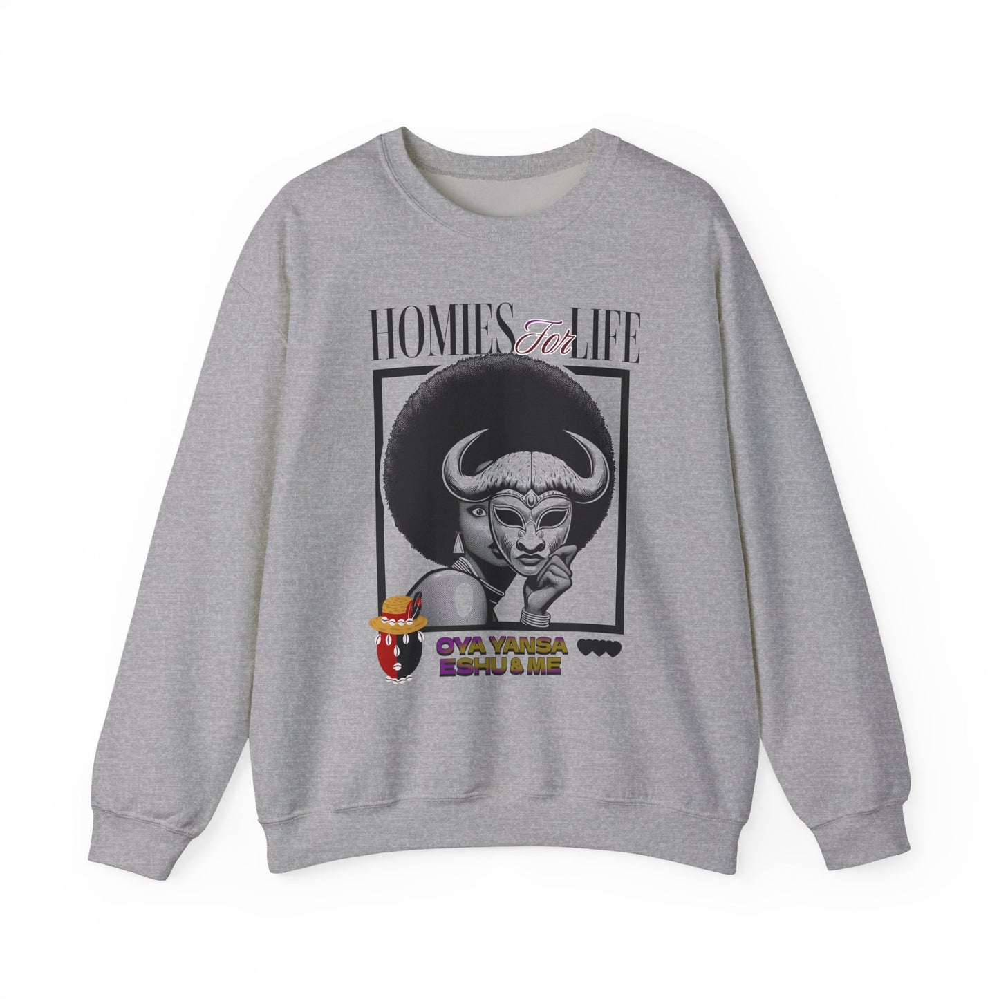 Homies for Life, Oya Eshu and Me Sweatshirt, Gift for Godparent or Devotee!
