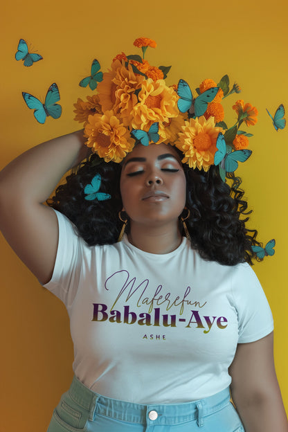 Maferefun Babalu Aye "A Healer in Africa" T-Shirt - Orisha Gift for Devotee or Godparent