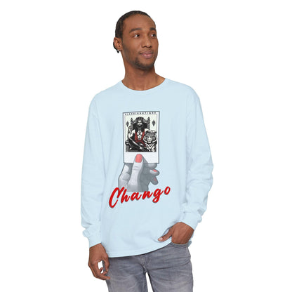 Polaroid Chango Long Sleeve Tee for Devotee & Godparent | Orisha Polaroid Collection