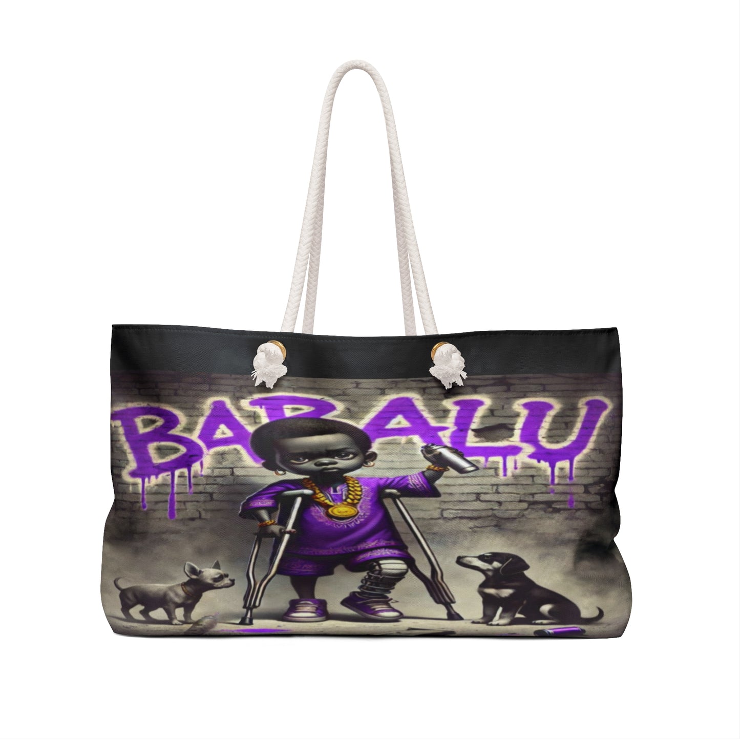 Orisha BABALU-AYE, Street Inspired Ladies Weekender Bag! Gift For Devotee Or GodParent!