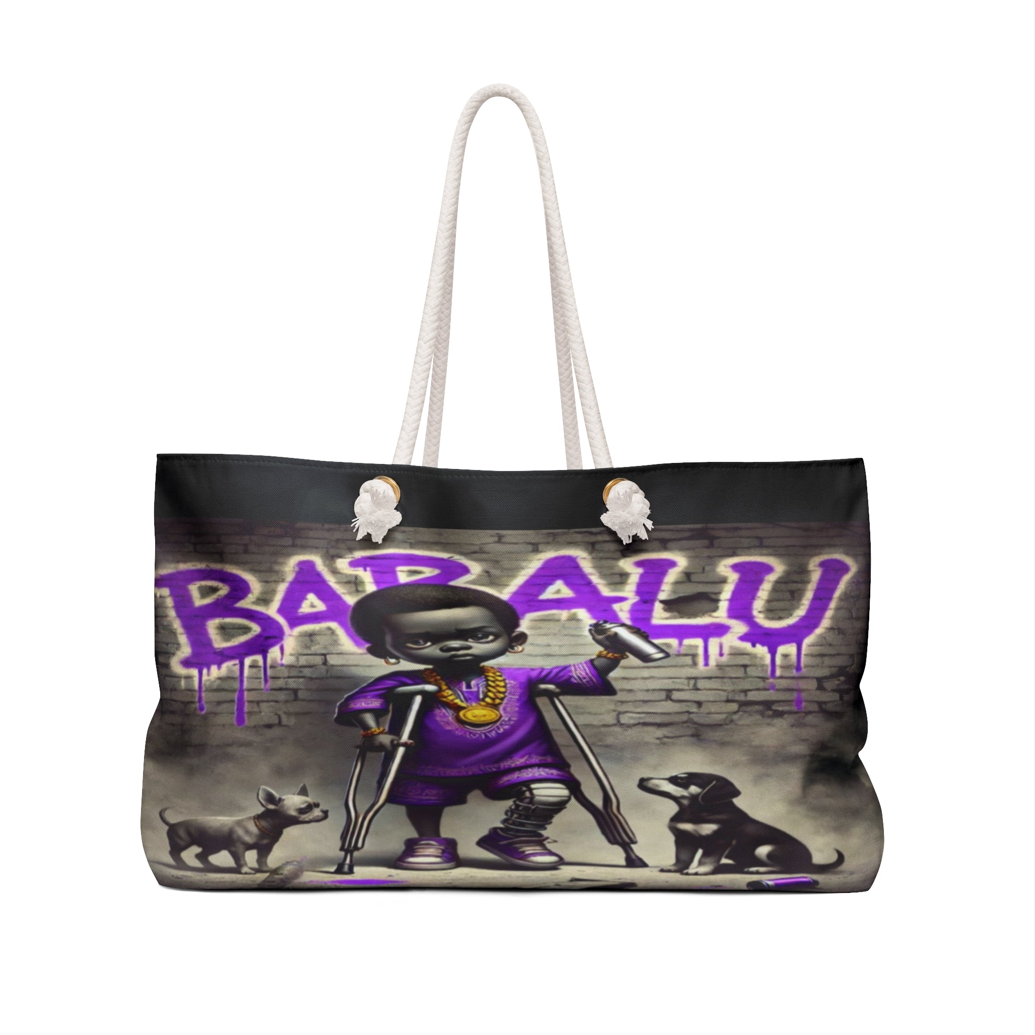 Orisha BABALU-AYE, Street Inspired Ladies Weekender Bag! Gift For Devotee Or GodParent!