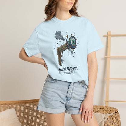 Return To Sender Graphic Tee — Evil Eye Street Art Print