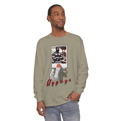 Polaroid Aggayú (Agayu) Long Sleeve Tee for Devotee & Godparent! Orisha Polaroid Collection