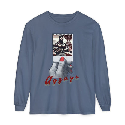 Polaroid Aggayú (Agayu) Long Sleeve Tee for Devotee & Godparent! Orisha Polaroid Collection