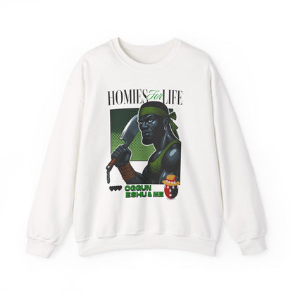 Homies for Life, OGGUN, ESHU and Me Sweatshirt, Gift for Godparent or Devotee!