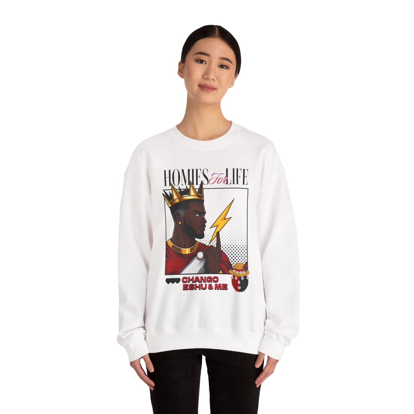 Homies for Life, CHANGO, ESHU, and Me Sweatshirt, Gift for Godparent or Devotee!