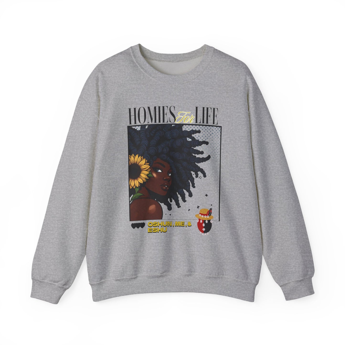 Homies for Life, OSHUN Me and ESHU Sweatshirt, Gift for Godparent or Devotee!