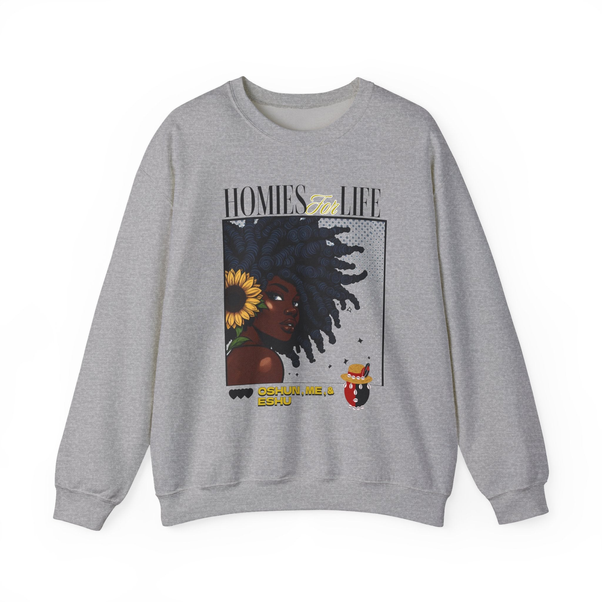 Homies for Life, OSHUN Me and ESHU Sweatshirt, Gift for Godparent or Devotee!