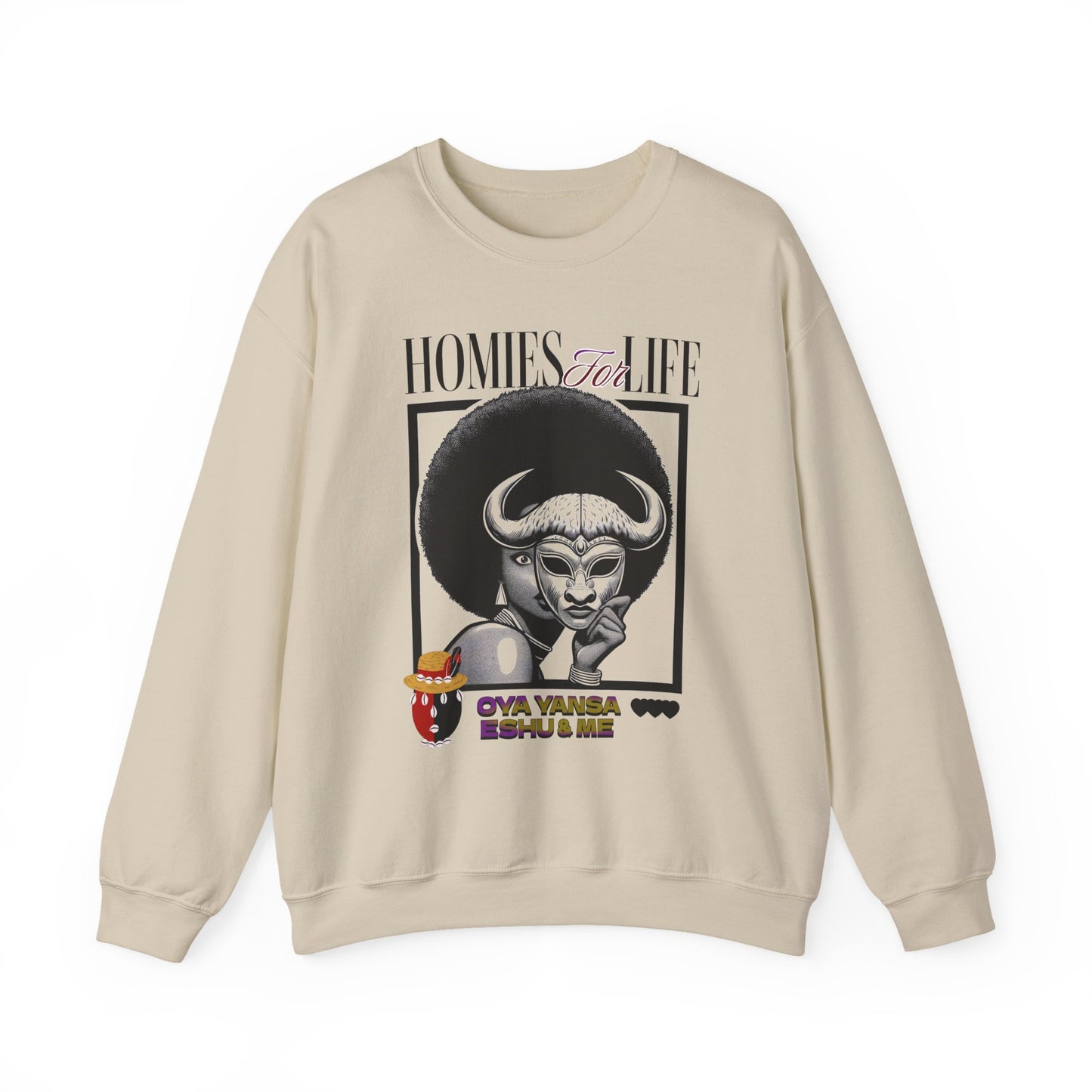 Homies for Life, Oya Eshu and Me Sweatshirt, Gift for Godparent or Devotee!