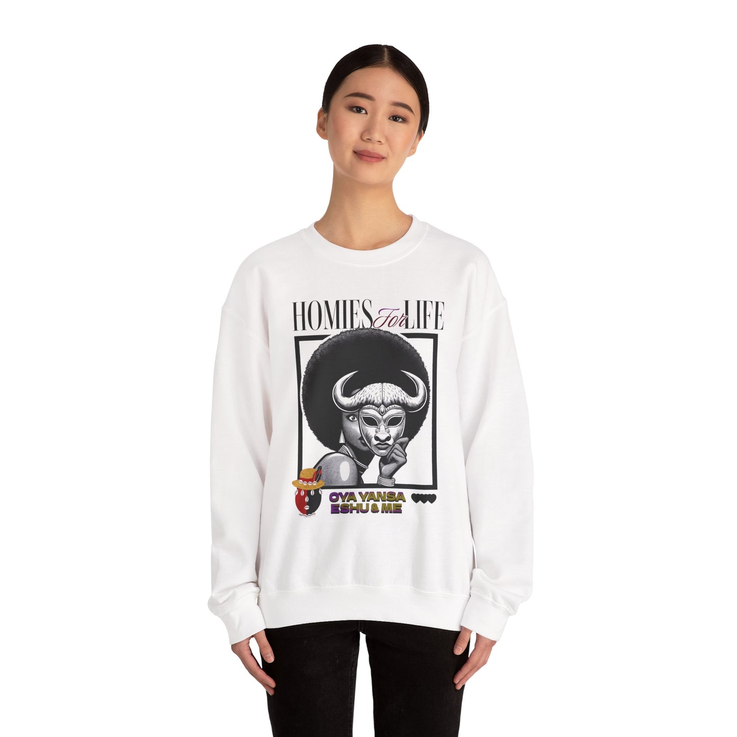 Homies for Life, Oya Eshu and Me Sweatshirt, Gift for Godparent or Devotee!